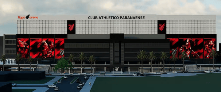 Athletico-PR fará mudanças na fachada da Ligga Arena