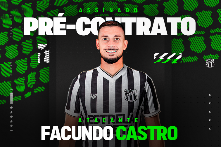 Atacante uruguaio é o oitavo reforço confirmado do Ceará para 2024