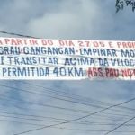Traficantes espalham faixas com regras de trânsito no Alto Vera Cruz, denunciam moradores