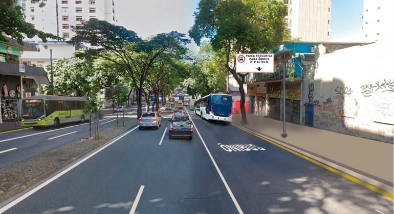 Região Centro-Sul de BH terá mais 2 faixas exclusivas para ônibus; veja onde e quando