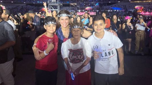 Família acompanha show de Luan Santana em BH