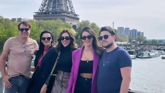 Família de Bruna Biancardi em viagem à Paris