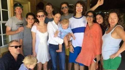 Família de Mick Jagger, astro do Rolling Stones