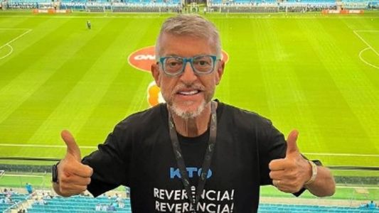 Farid Germano em jogo do Grêmio