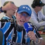 Influenciador 'enlouquece' com derrota do Grêmio para o Flamengo; assista 