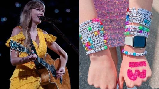 Fãs de Taylor Swift fazem as pulseiras da amizade para os shows da The Eras Tour