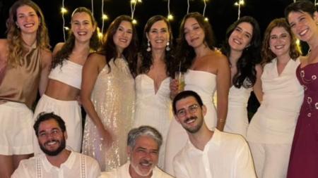 Ex-casal reuniu familiares e amigos para o Ano-Novo
