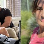 Fátima Bernardes chega de cadeira de rodas a Globo após acidente 