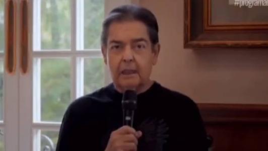 Faustão apareceu na estreia do Programa do João, seu filho, na Band