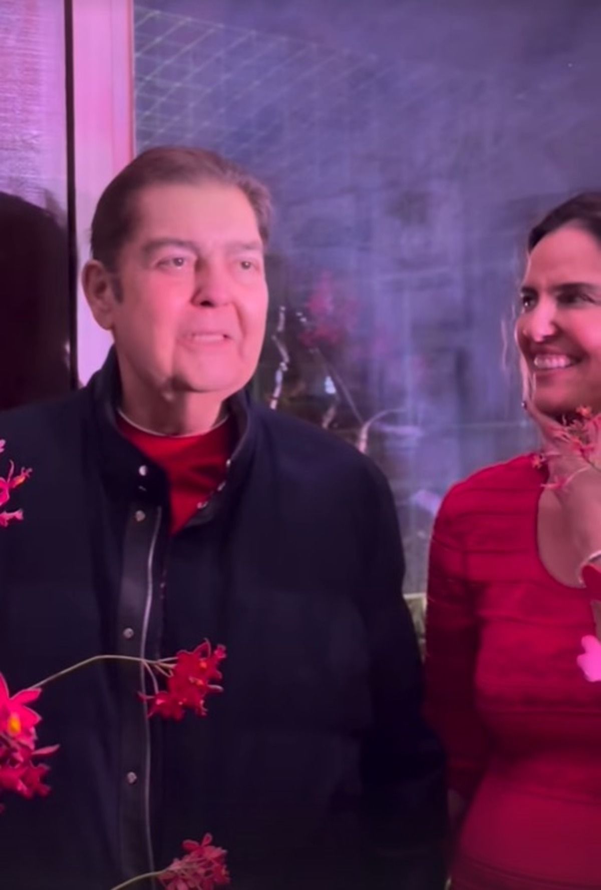 Após dois transplantes, Faustão se declara para a esposa em festa: 'Na alegria e na tristeza'