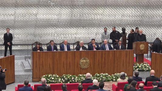Posse dos novos ministros do Superior Tribunal de Justiça (STJ), Marluce Caldas e Carlos Pires Brandão.