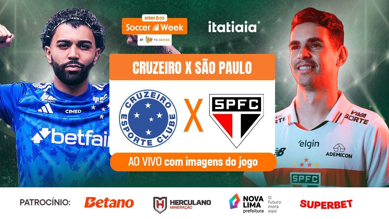 Cruzeiro x São Paulo: Itatiaia transmitirá jogo da Inter&CO Soccer Week na FC Series