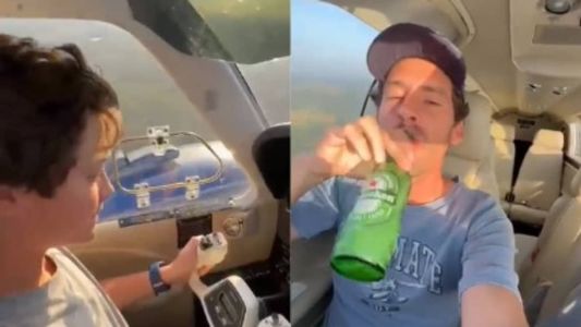 A aeronave que aparece no vídeo seria a mesma que se acidentou