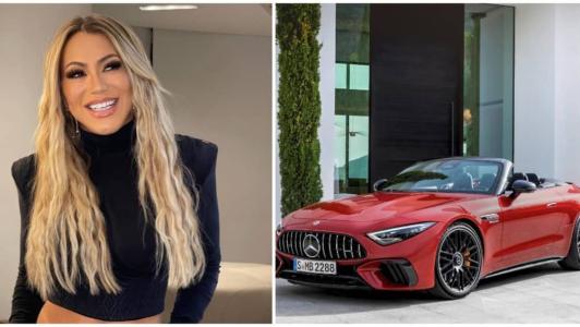Ex-esposa de Hulk, do Atlético, compra Mercedes de R$ 2 milhões