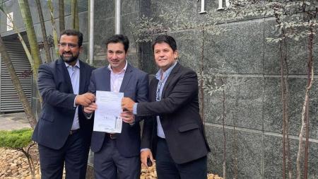 Federação é formada por PCdoB, PT e PV; na foto, os presidentes estaduais dos três partidos