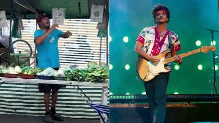 Feirante viraliza ao fazer paródia de música do Bruno Mars