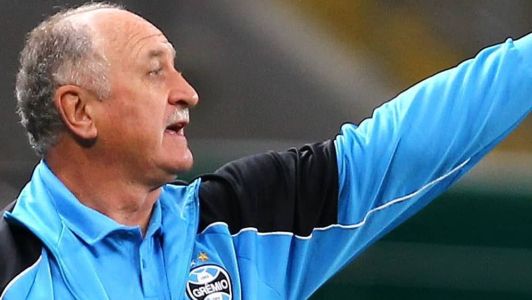 Felipão, no comando do Grêmio, em 2014