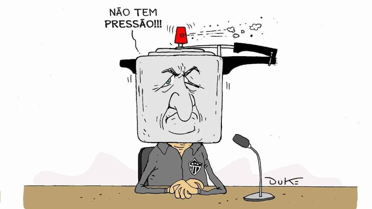 Charge do Duke: Felipão diz que não tem pressão no Atlético