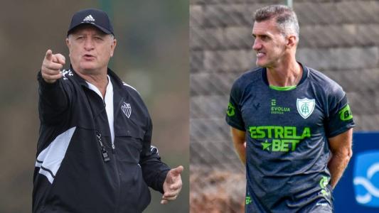 Felipão e Vagner Mancini, técnicos de Atlético e América