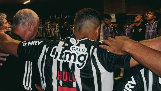 Felipão fez discurso motivador após vitória do Atlético