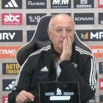 Atlético: sistema de som da Arena MRV 'invade' entrevista coletiva de Felipão