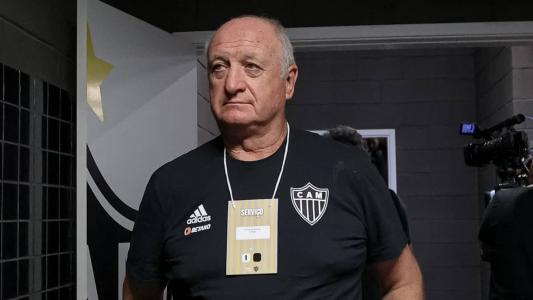 Felipão, técnico do Atlético, na Arena MRV