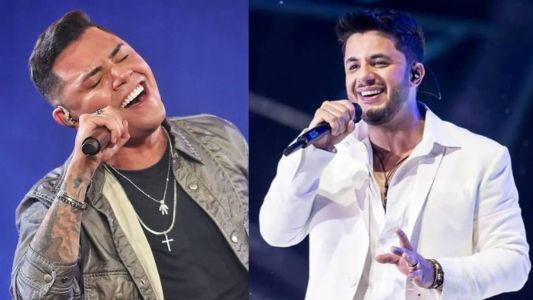 Felipe Araújo e o irmão Cristiano Araújo