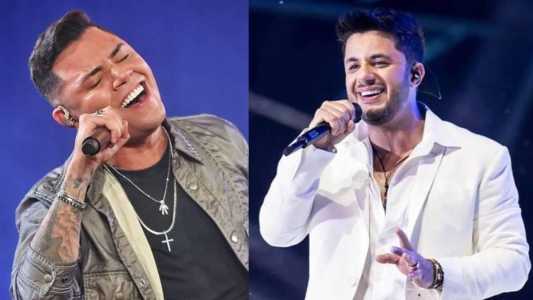 Felipe Araújo e o irmão Cristiano Araújo