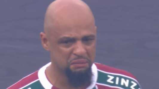 Felipe Melo emocionado antes da decisão da Libertadores