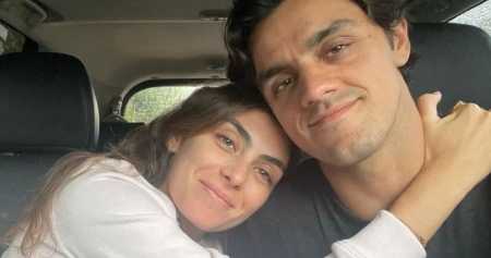 Felipe Simas e esposa
