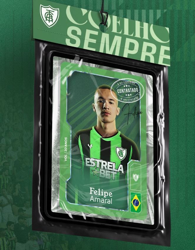 América oficializa contratação de volante Felipe Amaral, ex-Ponte Preta