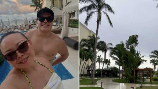 Moradora de São Bernardo do Campo, Karina Okamoto viajou com o marido para comemorar o aniversário de casamento, quando foram surpreendidos com o furacão
