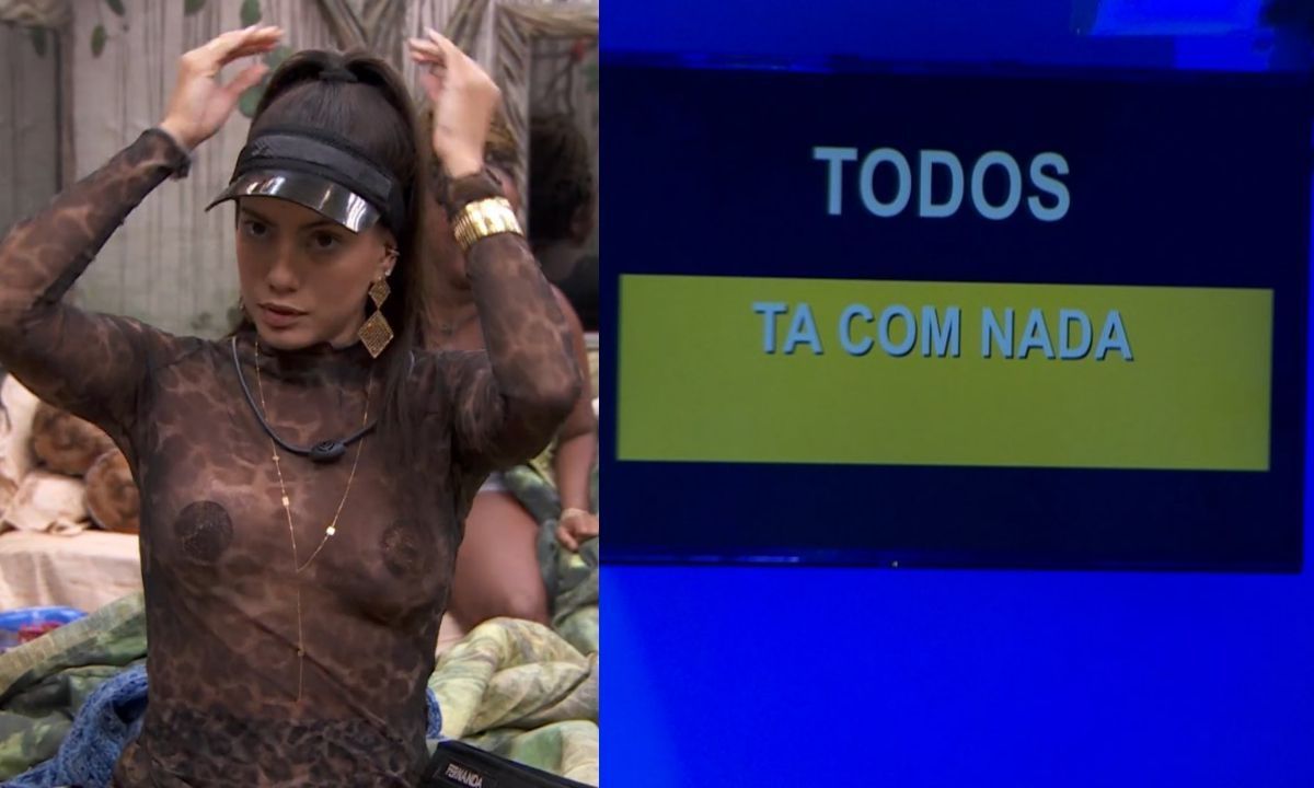 BBB 24: Fernanda quebra regra e coloca a casa no 'Tá com nada', entenda