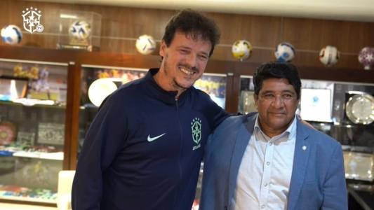 Fernando Diniz aceitou convite de Ednaldo Rodrigues e será o interino da Seleção