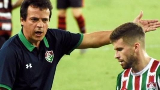 Fernando Diniz e Caio Henrique nos tempos de Fluminense, em 2019