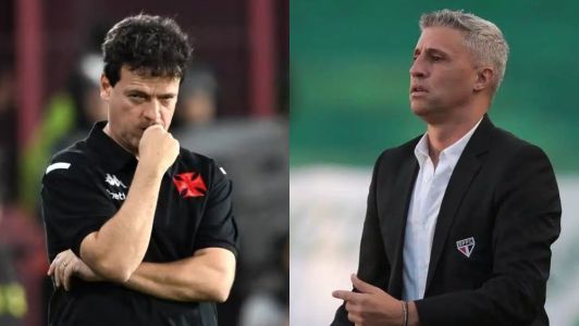 Fernando Diniz e Hernán Crespo se enfrentam neste domingo (2)