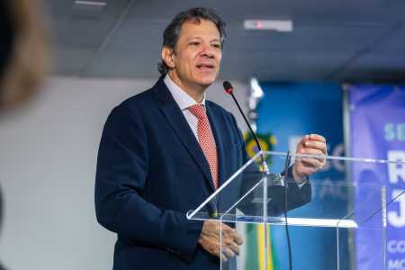 O ministro da Fazenda, Fernando Haddad
