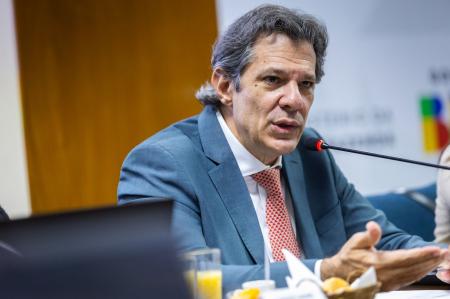 O ministro da Fazenda, Fernando Haddad