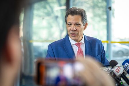 O ministro da Fazenda, Fernando Haddad