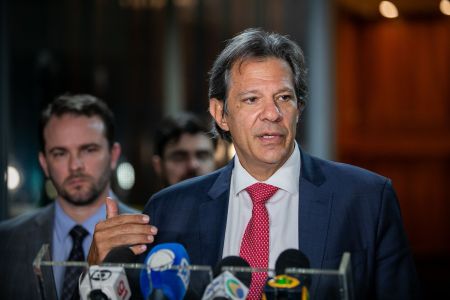 O ministro da Fazenda, Fernando Haddad