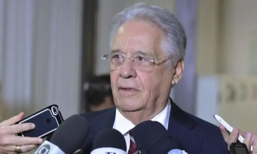 O ex-presidente da República, Fernando Henrique Cardoso, concede entrevista coletiva