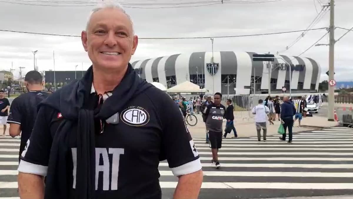 Atlético: neto de campeão brasileiro de 1937 prestigia inauguração da Arena MRV