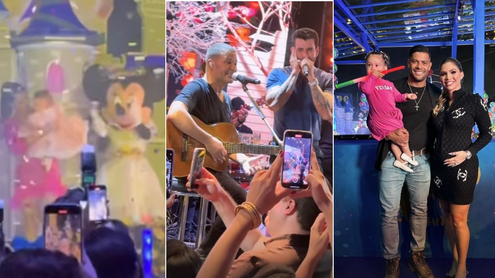 Vídeo: festa de 1 ano reúne Hulk, Gusttavo Lima, Eduardo Costa e ‘traz’ Disney para BH