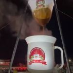 Vídeo: cidade do ES coa 'maior café do mundo' para comemorar aniversário