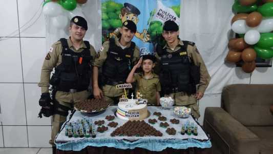 Festa de Aniversário contou com a presença da Polícia Militar
