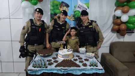 Festa de Aniversário contou com a presença da Polícia Militar