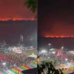 Vídeo mostra incêndio no Pantanal durante festa de São João em Corumbá