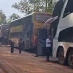 Acidente causa congestionamento de 18km na BR-040 na saída para o feriado; veja vídeo 
