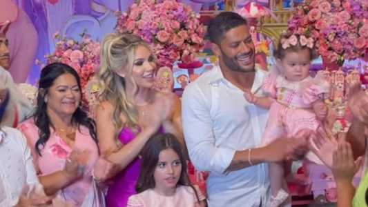 Filha de Hulk ganhou festa especial no aniversário de 1 ano esta semana
