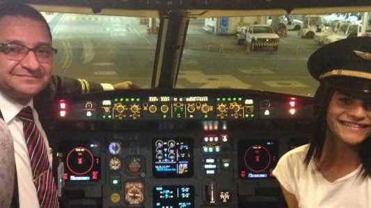 Piloto Geraldo Medeiros e a filha, Vitória Medeiros